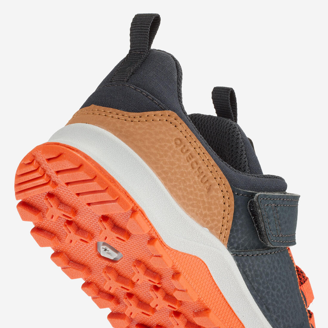 Chaussures de randonnée déperlantes à scratch 28 au 34 enfant, NH500