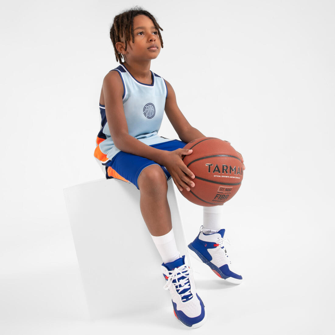 Maillot de Basketball sans manche reversible enfant - T500R JR