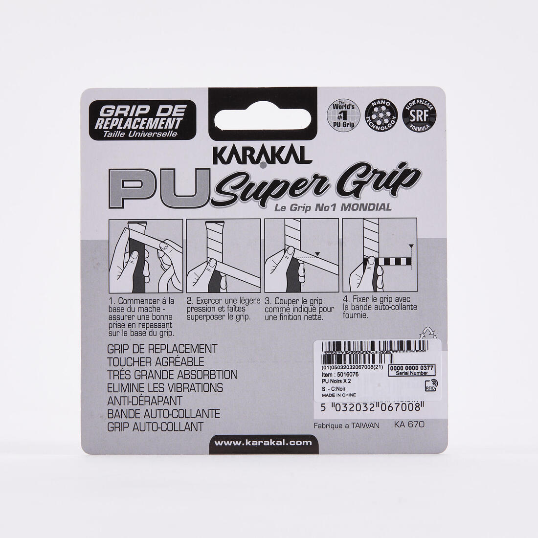 Grip de squash super pu grip x2