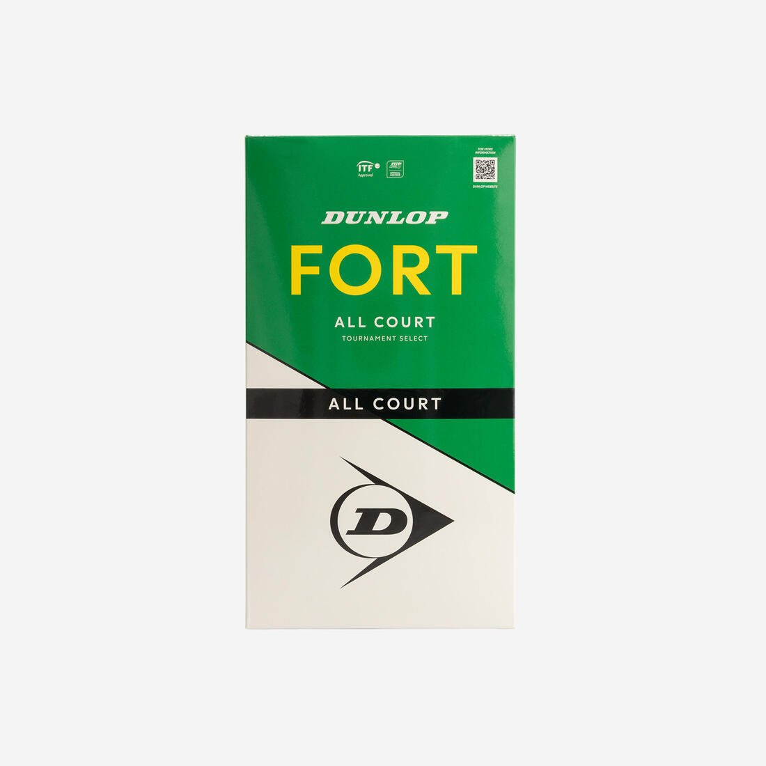 BALLES DE TENNIS DUNLOP FORT ALL COURT *4 JAUNE BIPACK CONTROL