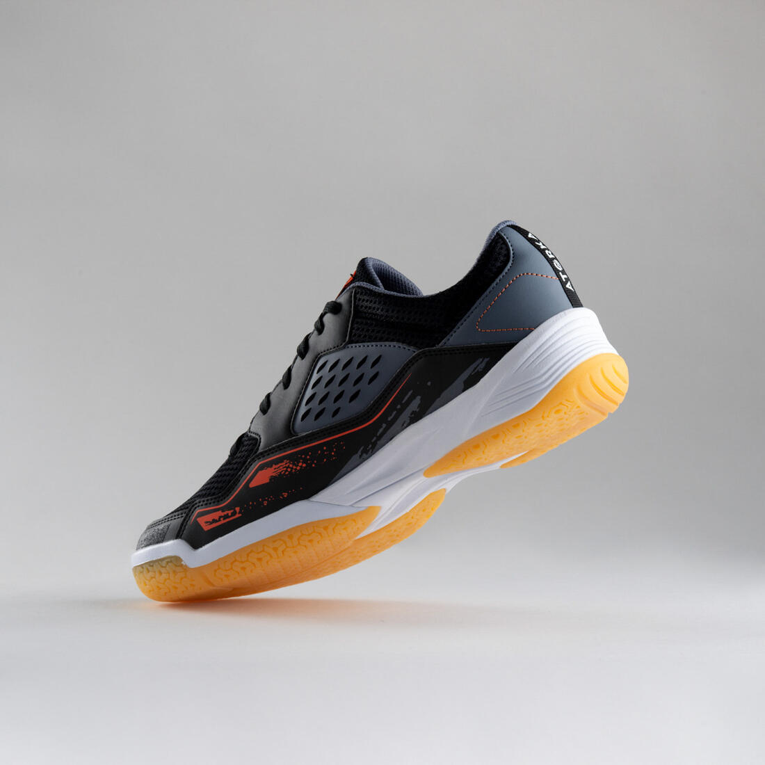 Chaussures de handball Homme - H100 gris noir orange