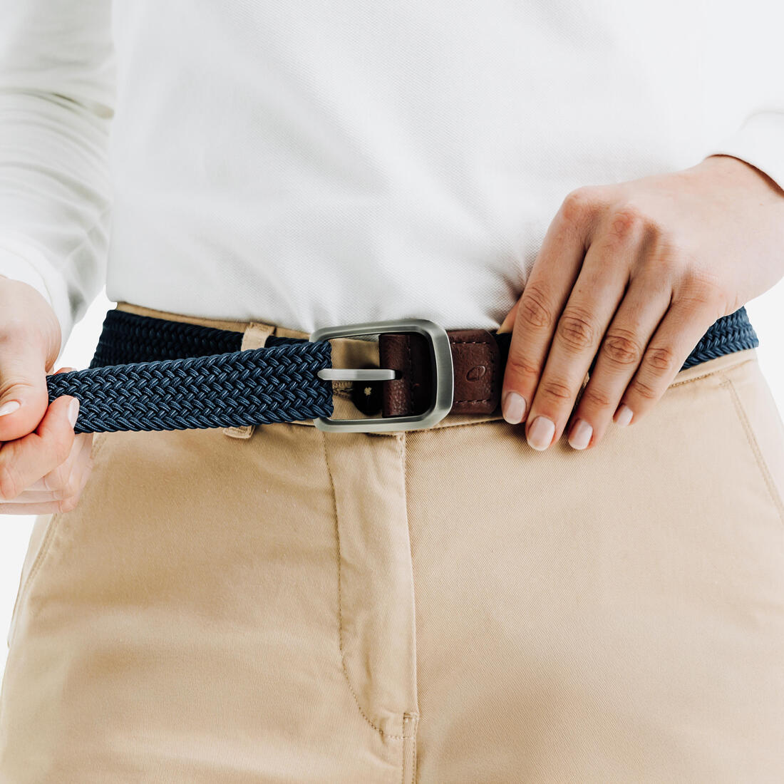 Ceinture golf tressée élastique & extensible