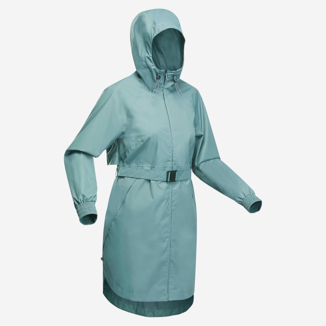 Veste longue imperméable de randonnée - Raincut Long - Femme