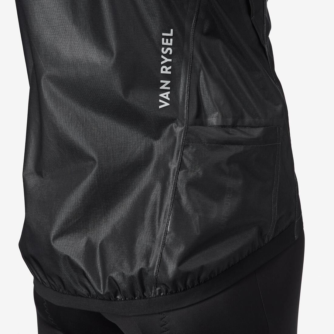 Veste de pluie de vélo de route manches longues homme, RCR ultralight noir