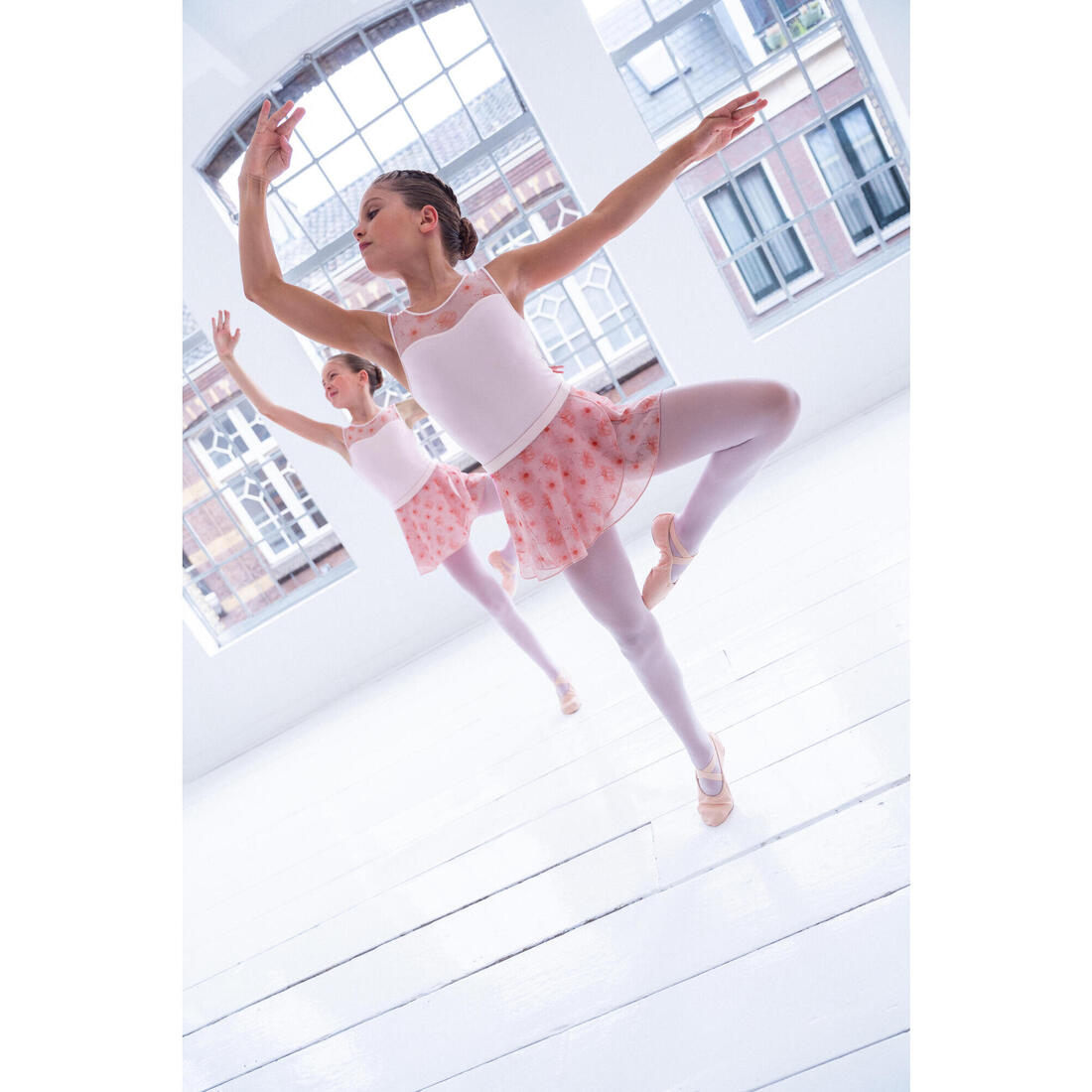 Justaucorps de danse classique en voile fille foncé
