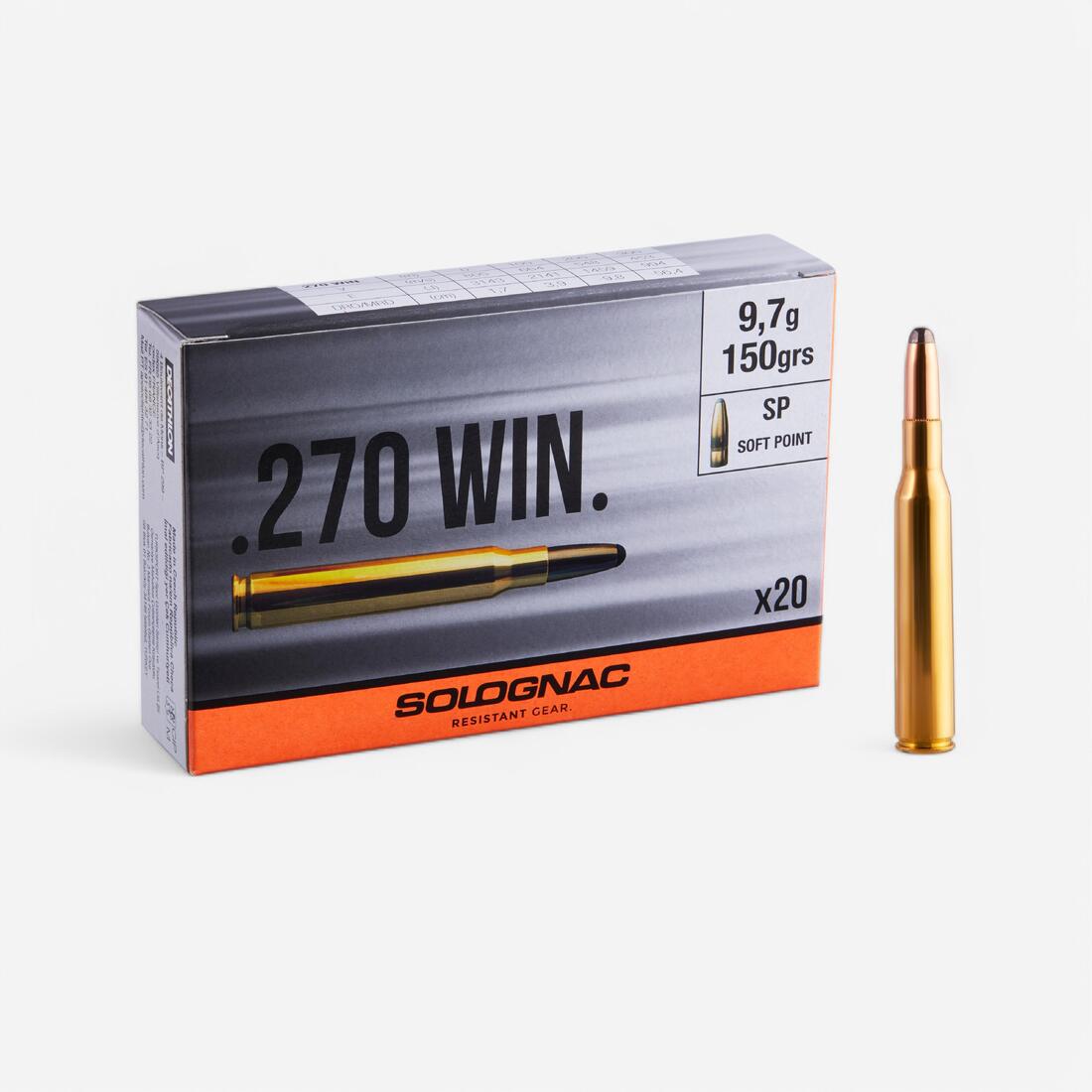 Balle 270 WINCHESTER 9,7G/150GRS X20