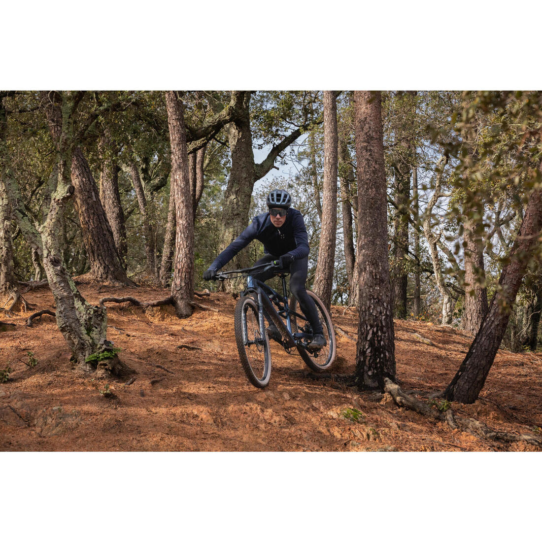 Vélo vtt xc cross country race 700 s bleu - cadre aluminium