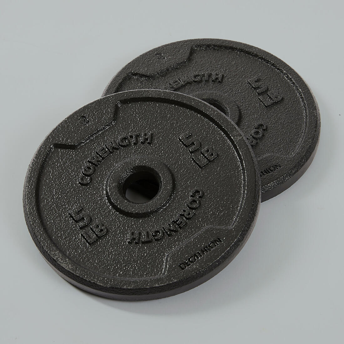 Kit 50 kg haltères et barre musculation avec disque de fonte en partie recyclée