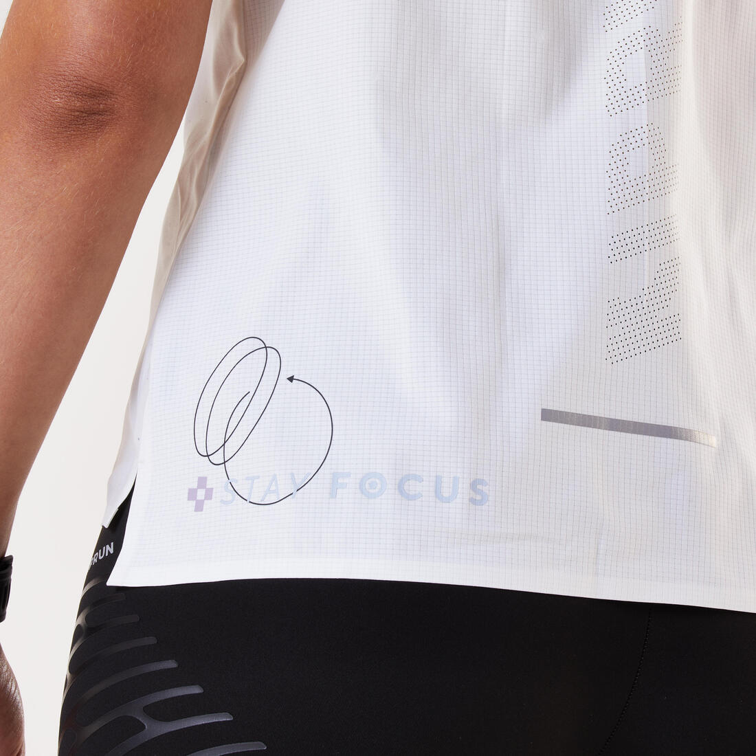 Débardeur de Running léger Femme - KIPRUN Run 900 Light violet mauve imprimé