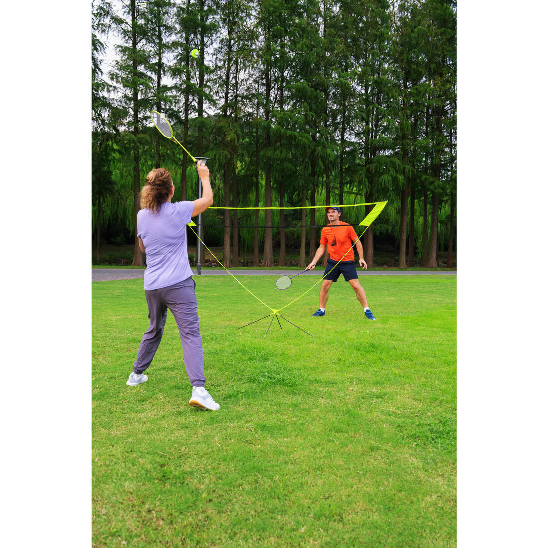 Set Filet de Badminton Portable Discover Set 3M V2 - Jaune