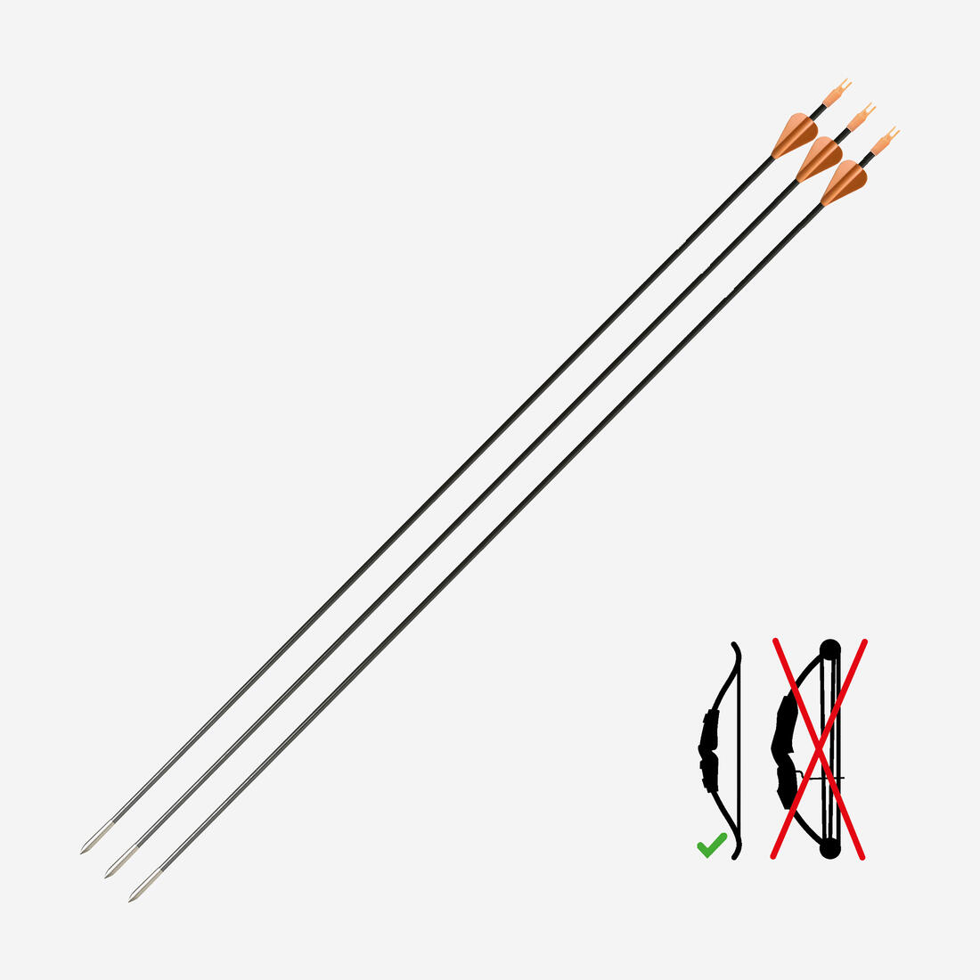 Fleches discovery 300 x3 carbone – 8867311