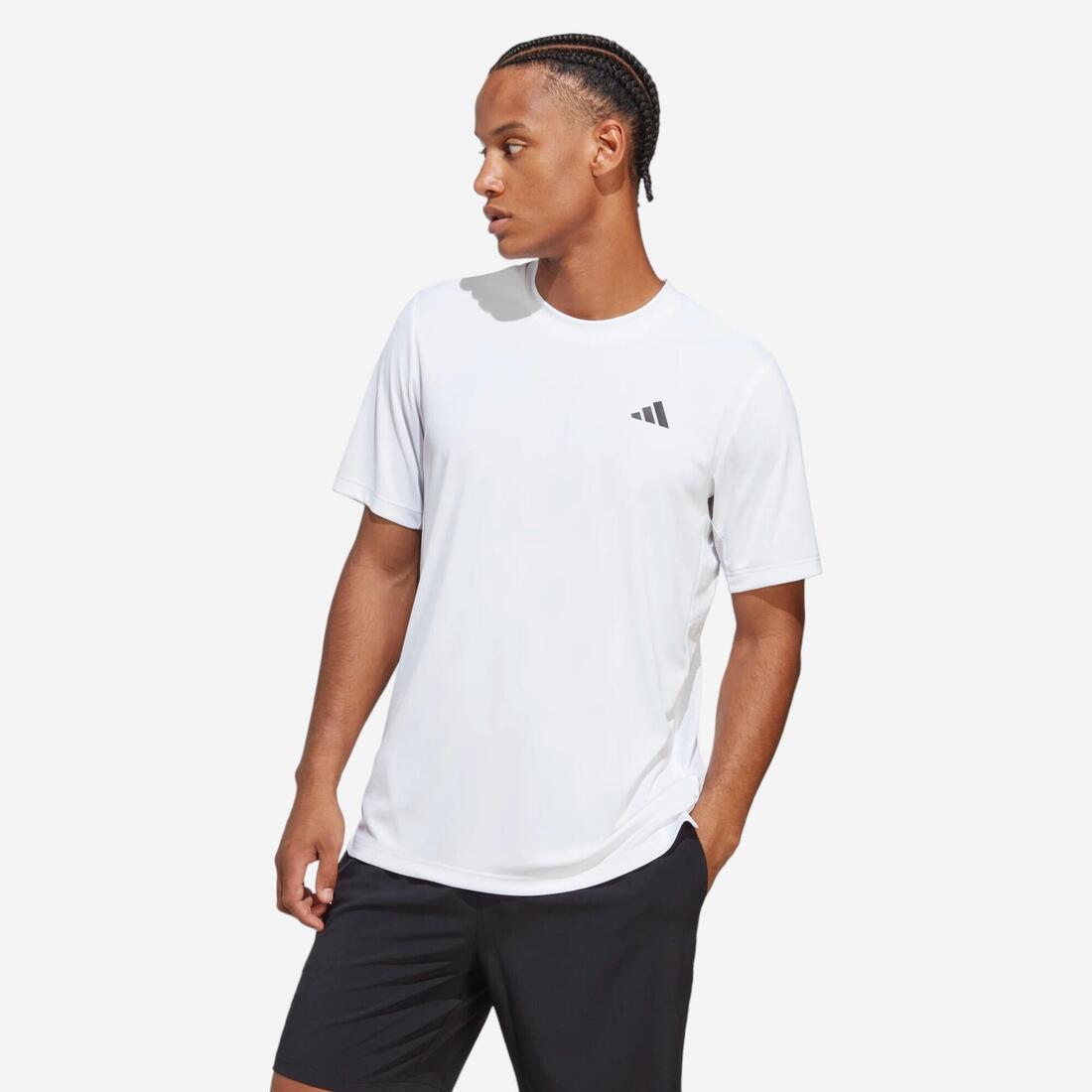 T-SHIRT TENNIS MANCHES COURTES HOMME - ADIDAS CLUB TEE BLANC – blanc