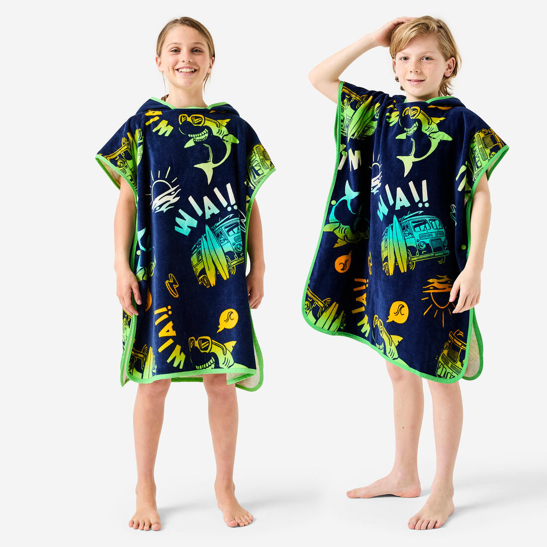 Poncho surf 500 junior (110 à 135 cm) surfy