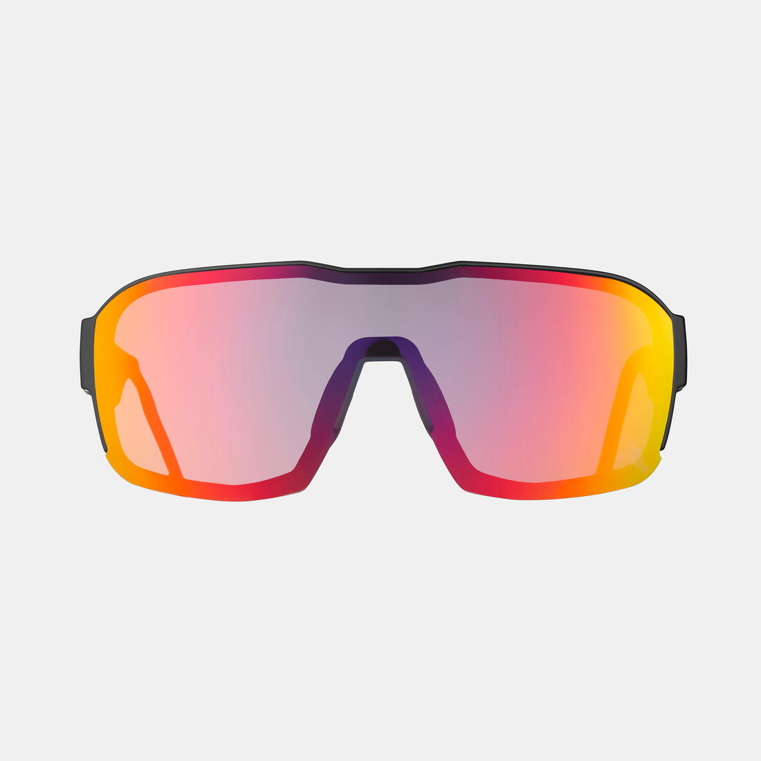 Lunettes de ski et snowboard, F2 100 BEAU TEMPS noir rouge