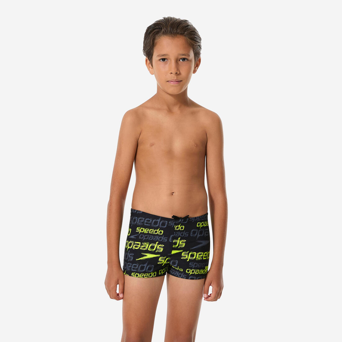Boxer de bain natation garçon, jaune
