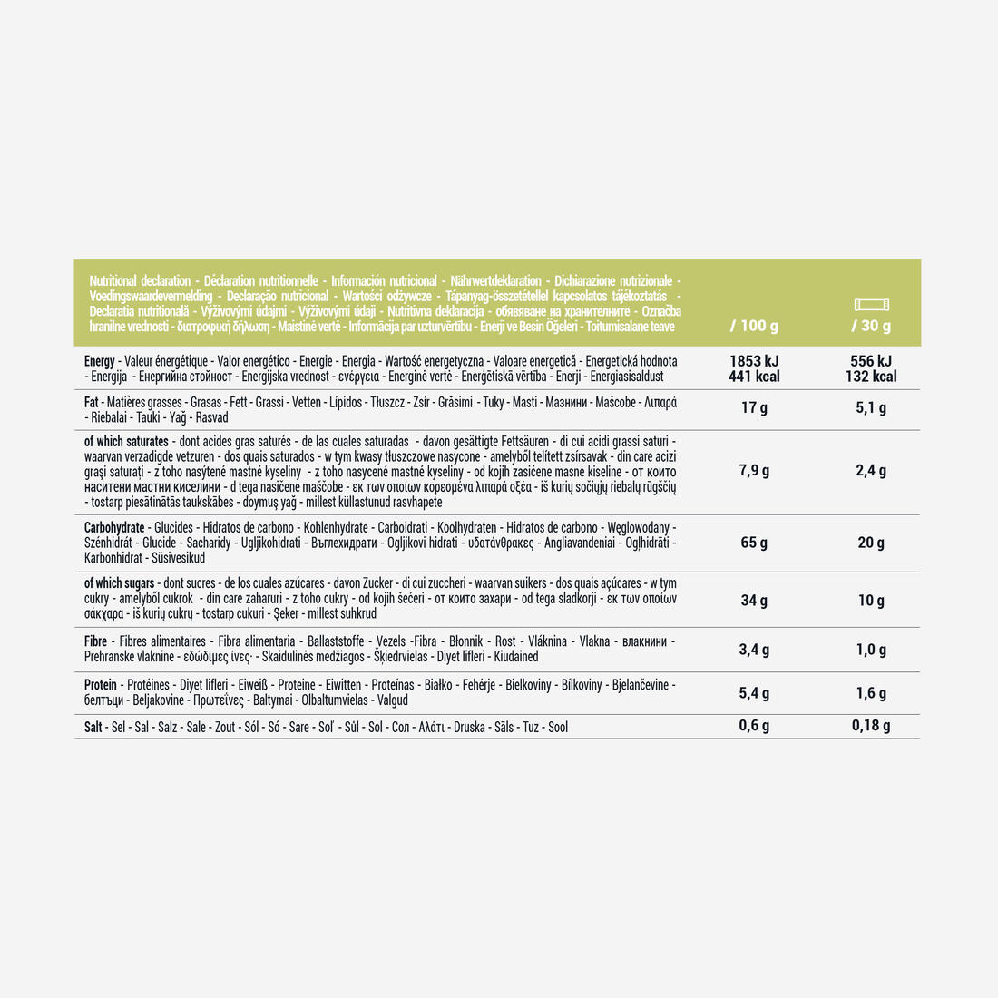 Barre de céréales au maïs grillé enrobée au lait x6