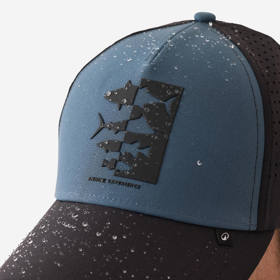 Casquette de pêche 500 - Déperlante Bleue et Noire