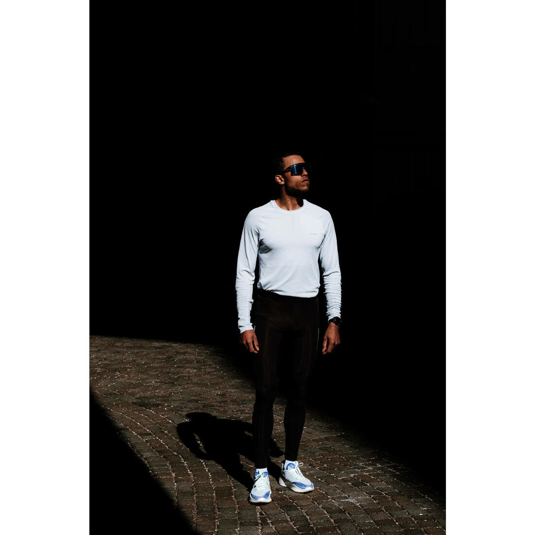 T-Shirt manches longues running sans couture Homme, KIPRUN Run 500