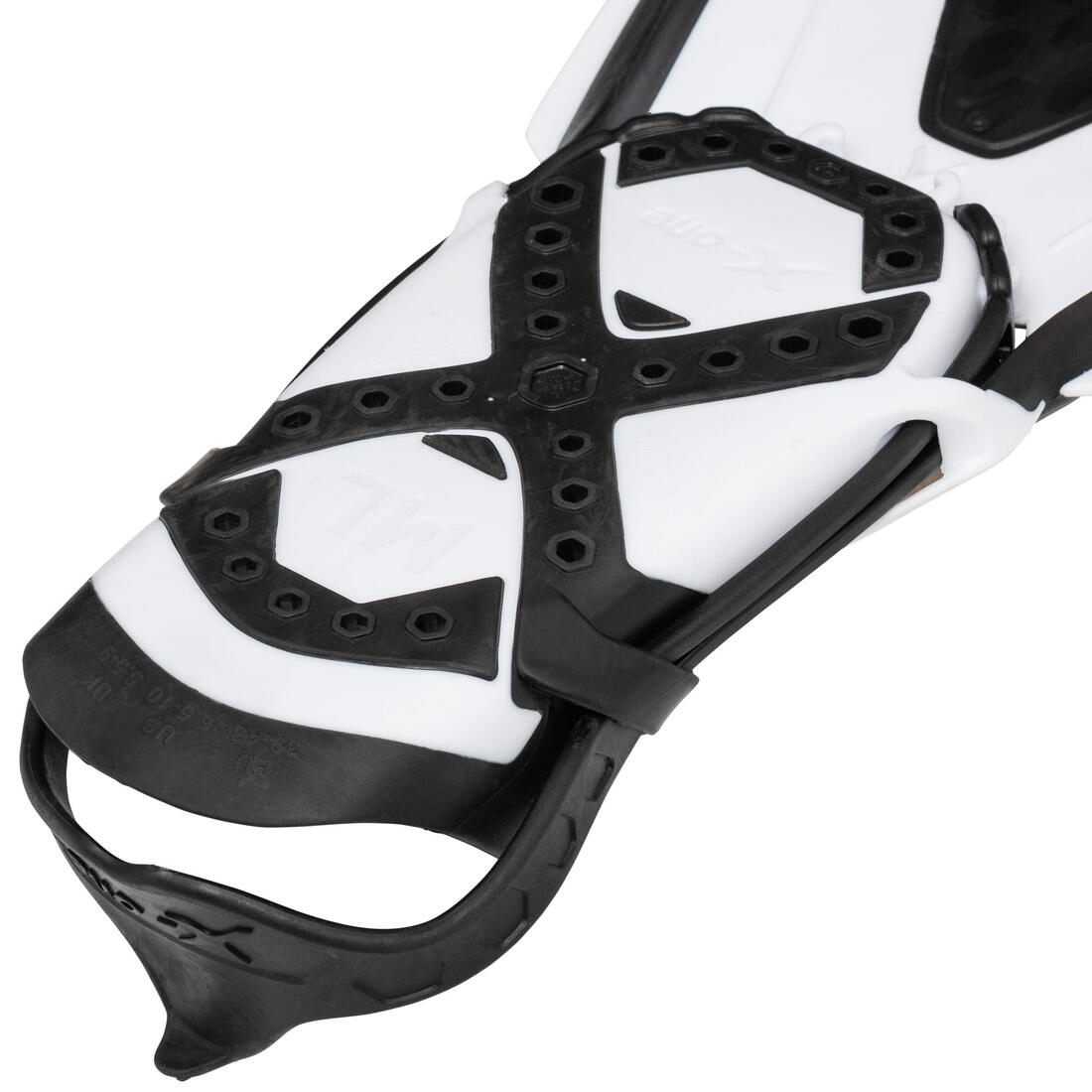 Kit de snorkeling Palmes masque et tuba - Kit tropical noir et blanc