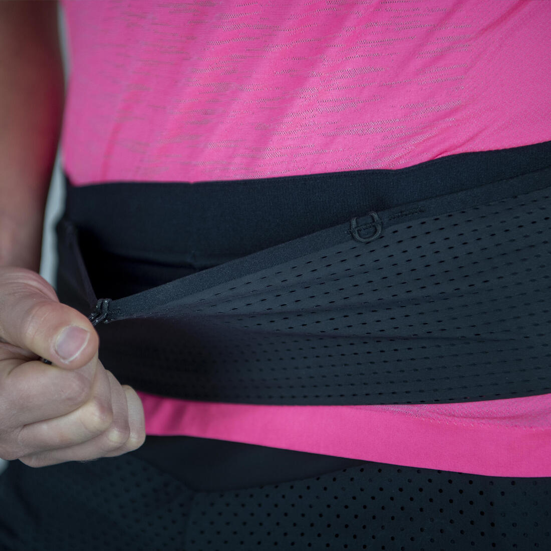 Ceinture hydratation de running porte flasques noire