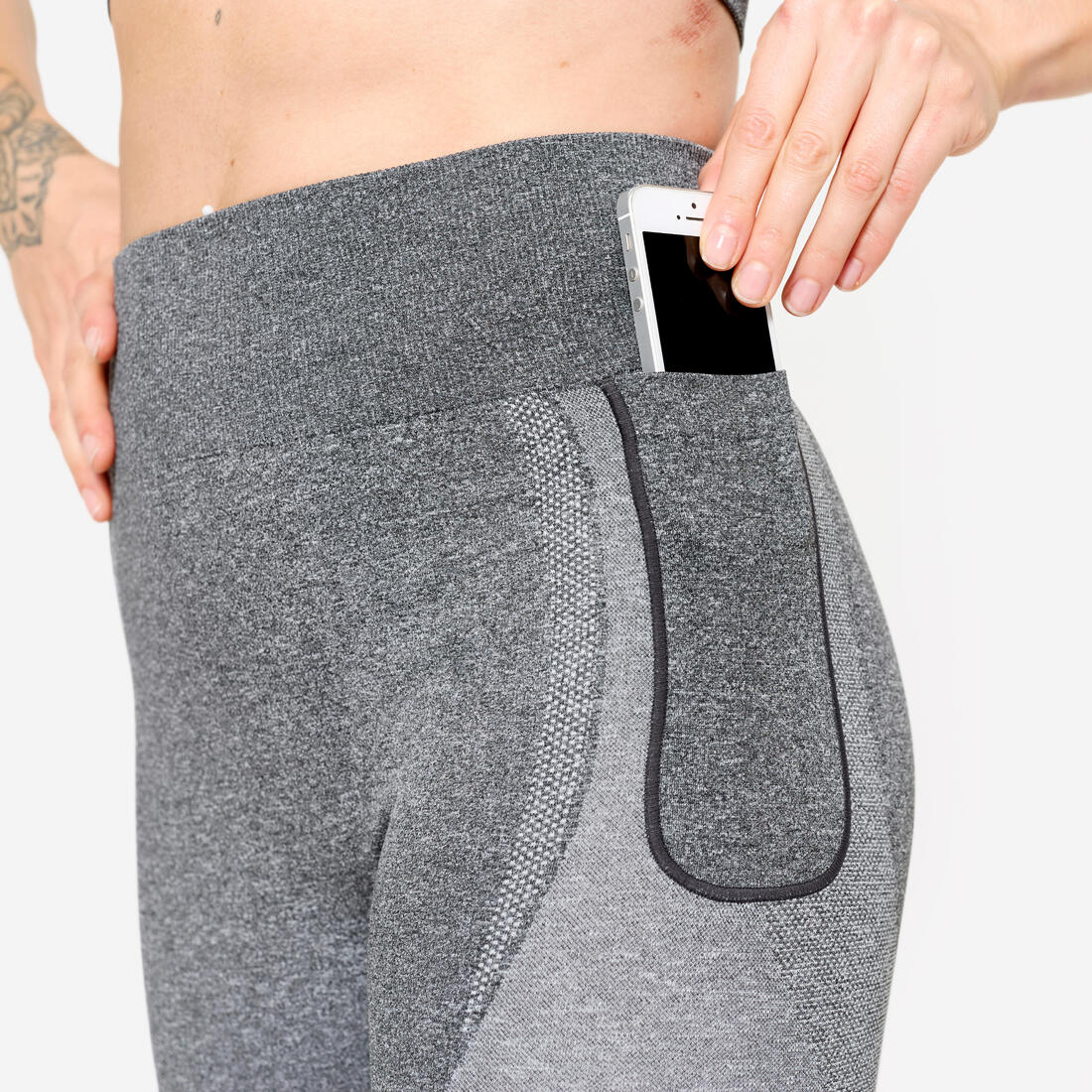 Legging poche téléphone taille haute Fitness Seamless