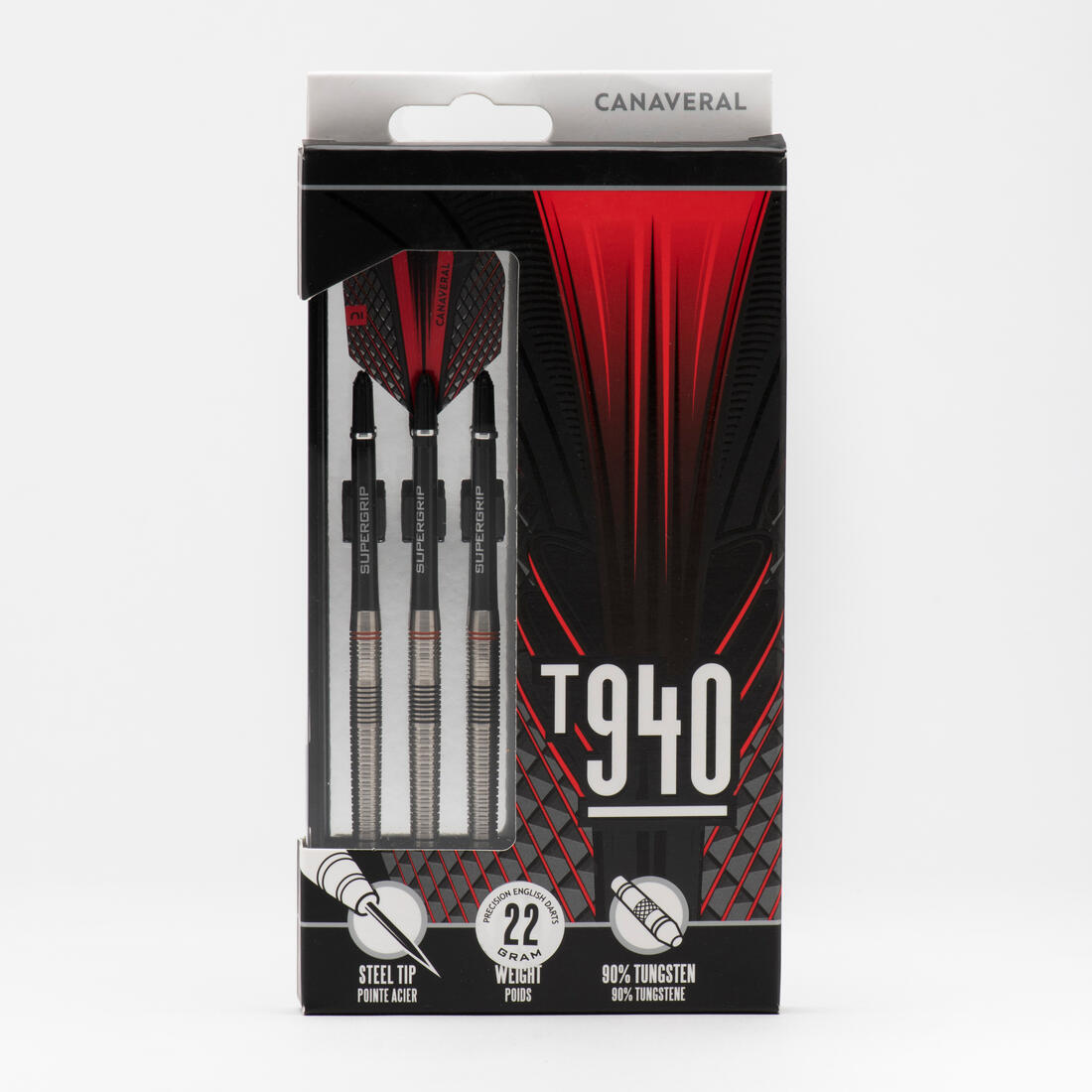 3 FLECHETTES POINTES ACIER T940