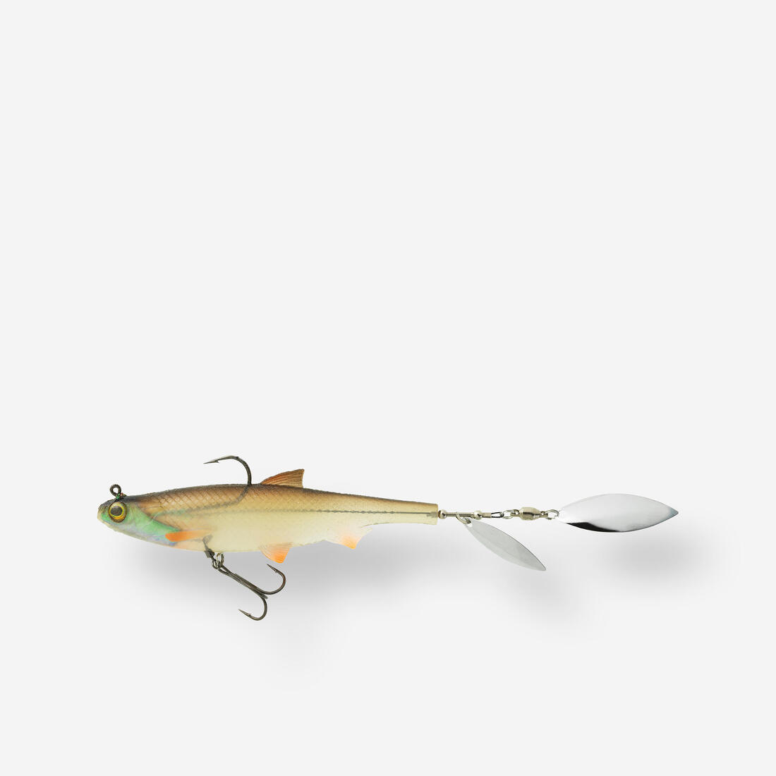 LEURRE SOUPLE SHAD A PALETTE PÊCHE AUX LEURRES ROACHSPIN 120 GARDON
