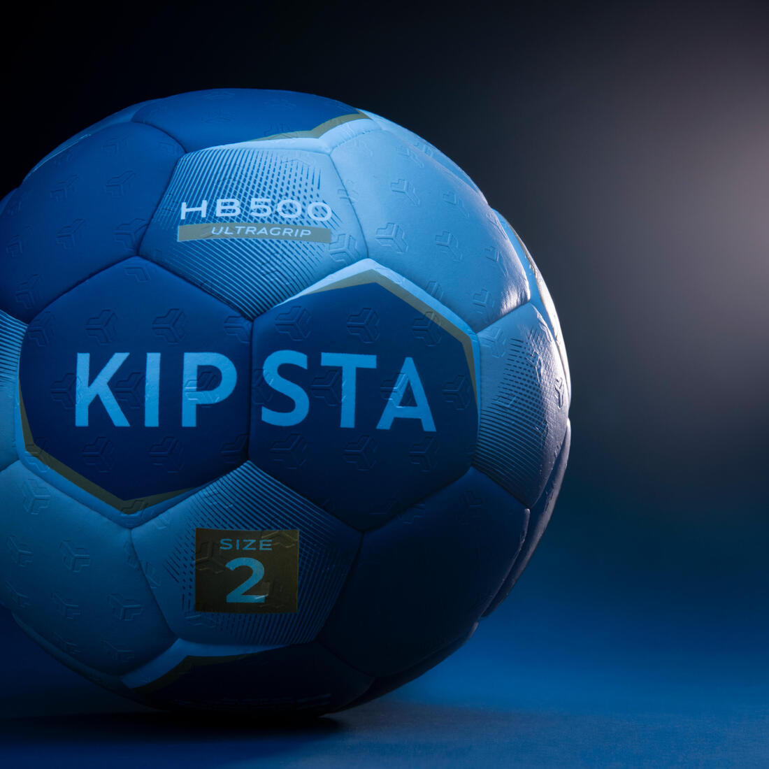 Ballon de handball taille 2 - hb500 hybride bleu/gris