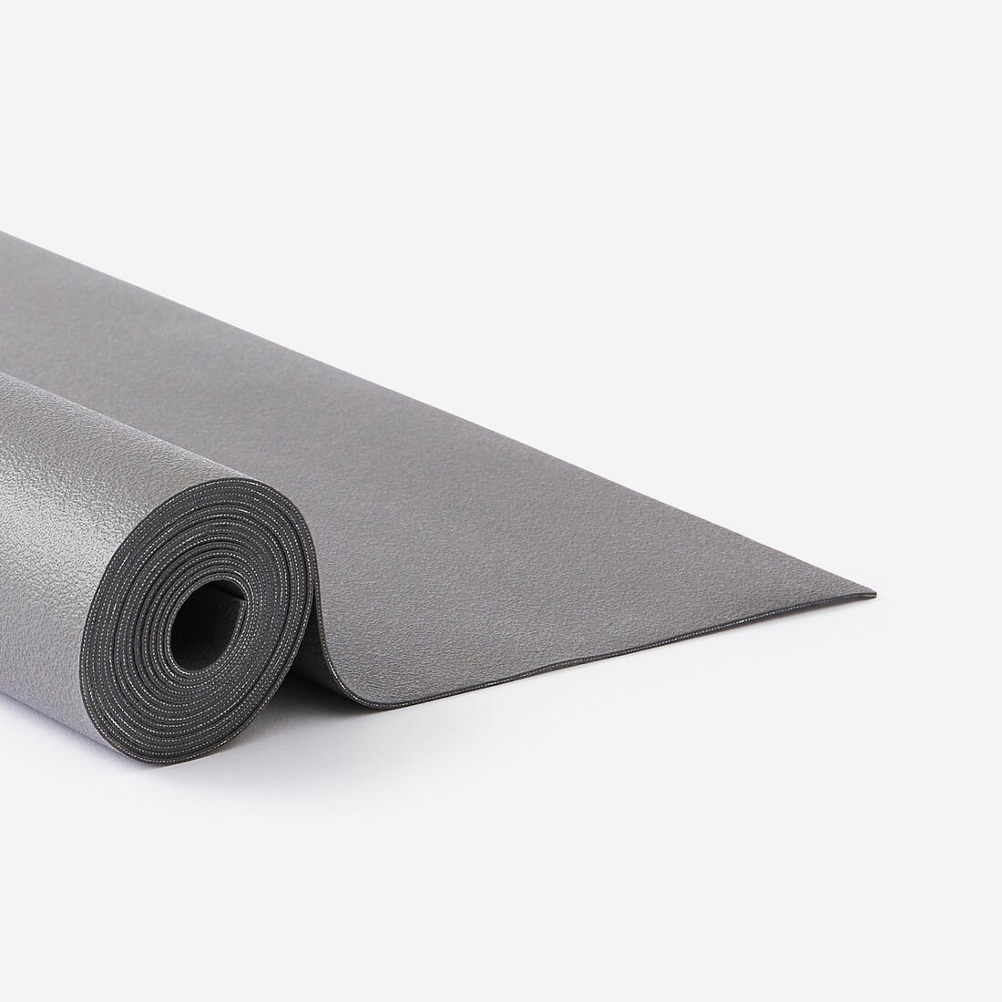 Tapis et sur-tapis de yoga 180cm x 62cm x 1,3 mm adhérent et pliable, gris