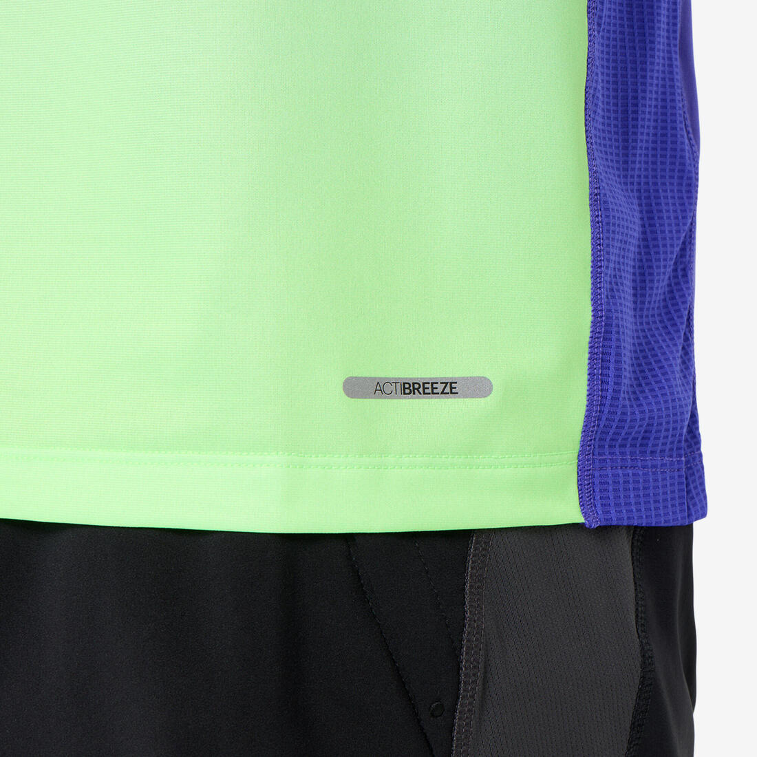 Tee-shirt de running homme, Asics Fade vert et violet
