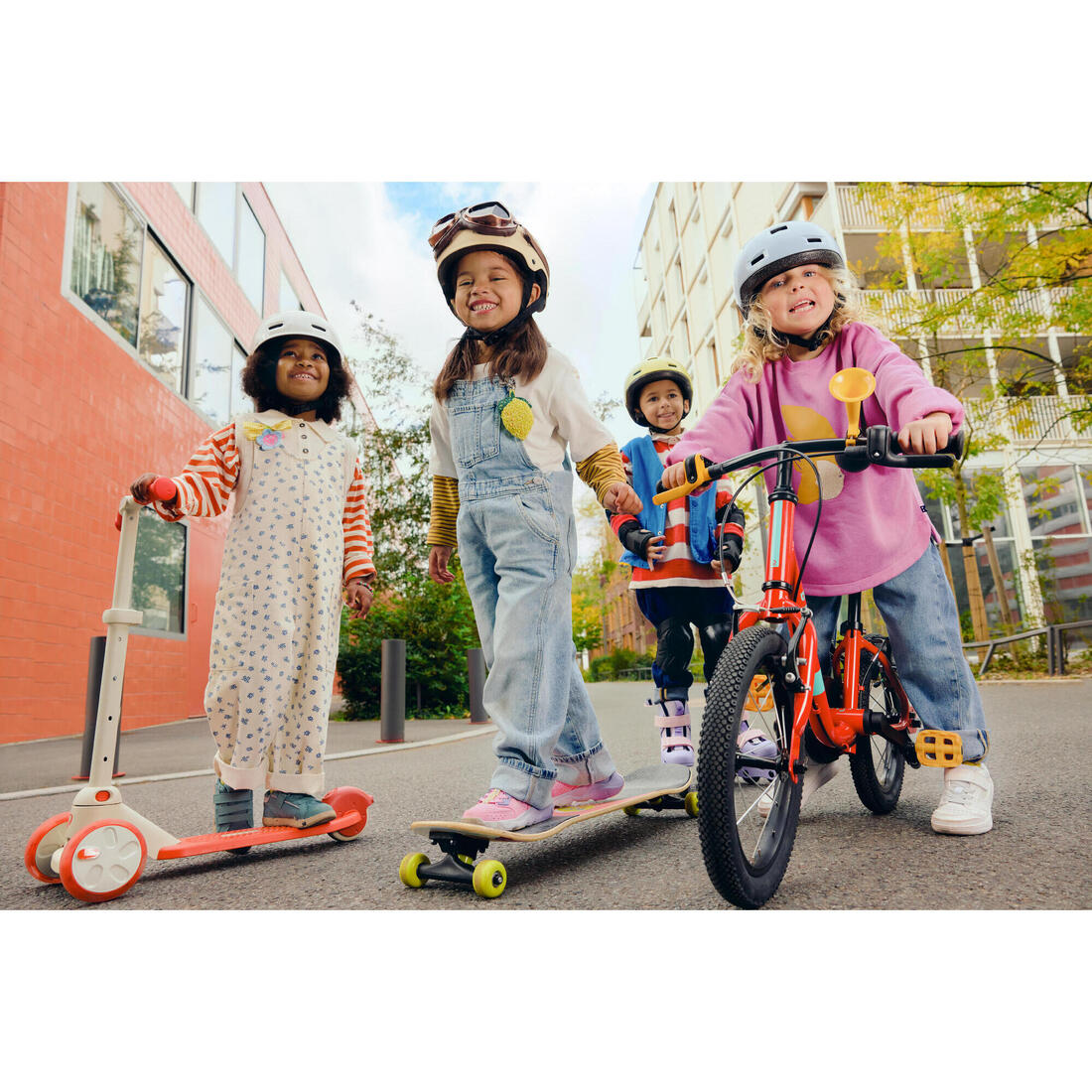Casque velo enfant bol 47-59 cm, move 500