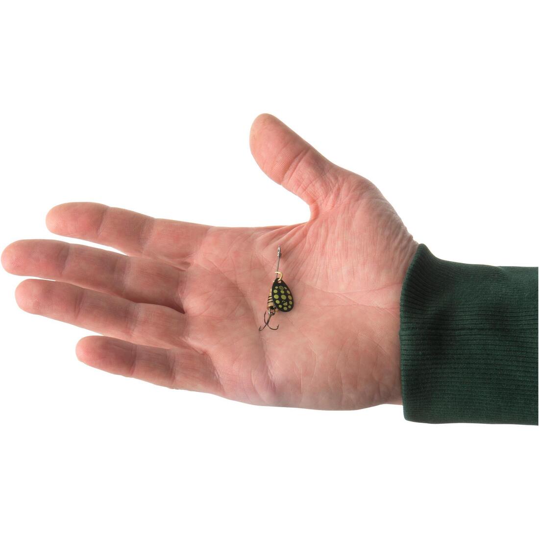 CUILLER TOURNANTE PÊCHE DES CARNASSIERS WETA + #0 ARGENT POINTS ROUGES