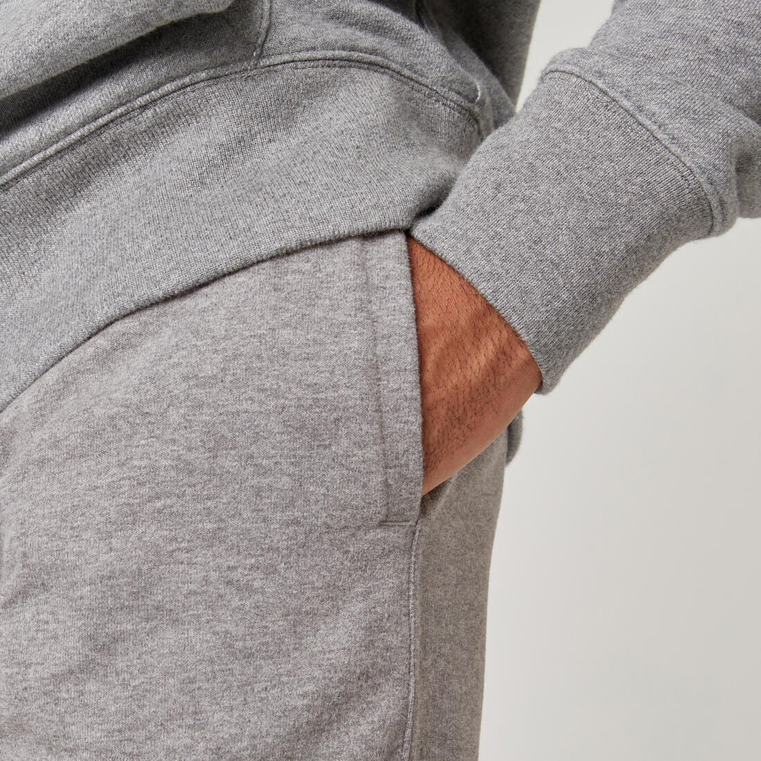Pantalon jogging slim Fitness Homme - 500 Gris foncé