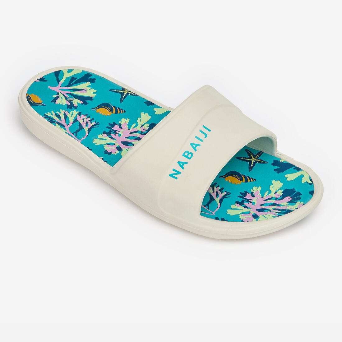 Sandale claquette piscine enfant slap 500 print croco