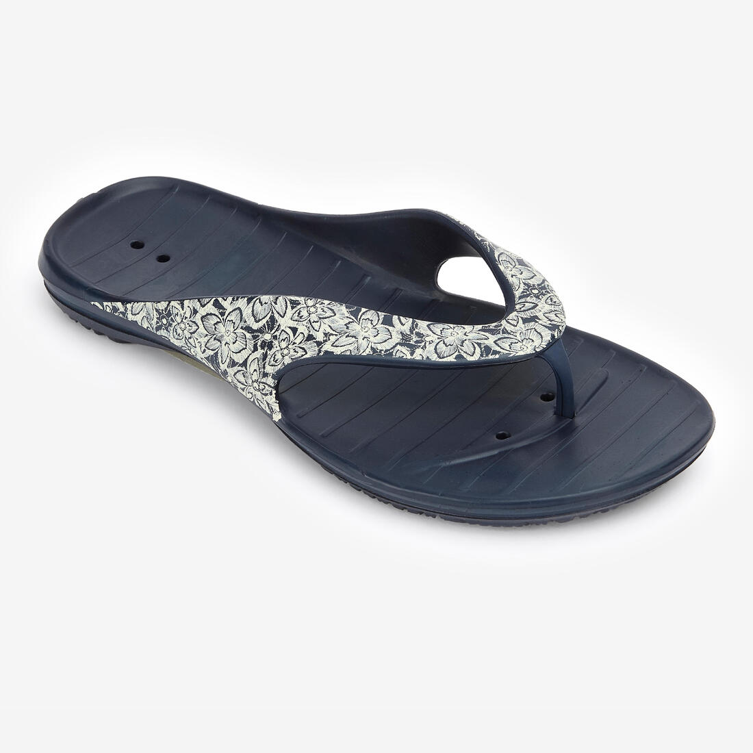Tongs de Piscine Femme - Tonga 500 - Tra Marine Corail – noir