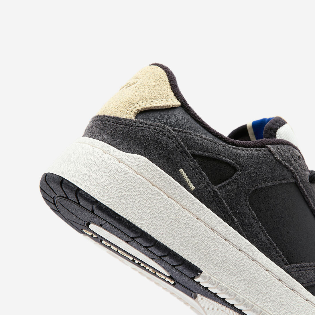 Baskets en cuir et daim femme CJ80 noir jaune