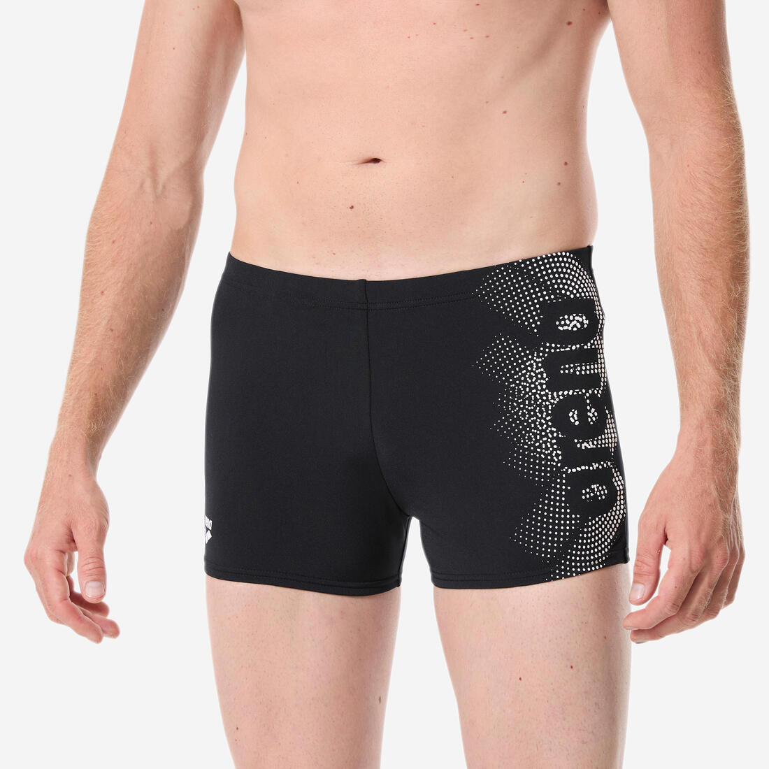 Boxer de bain natation homme, Graphic noir blanc