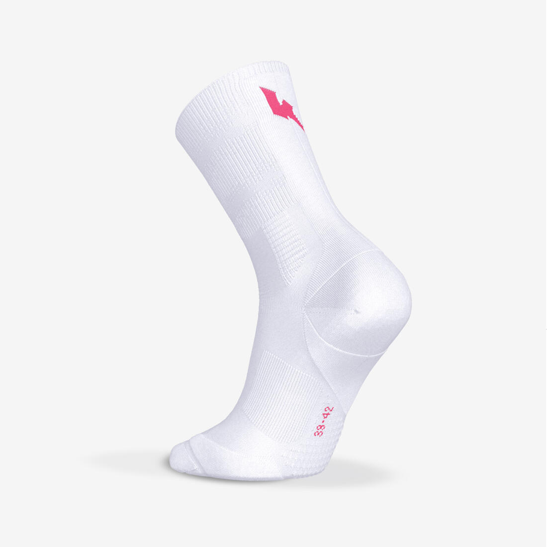 Chaussettes de running KIPRUN run900 épaisses mi-mollet oranges + graf