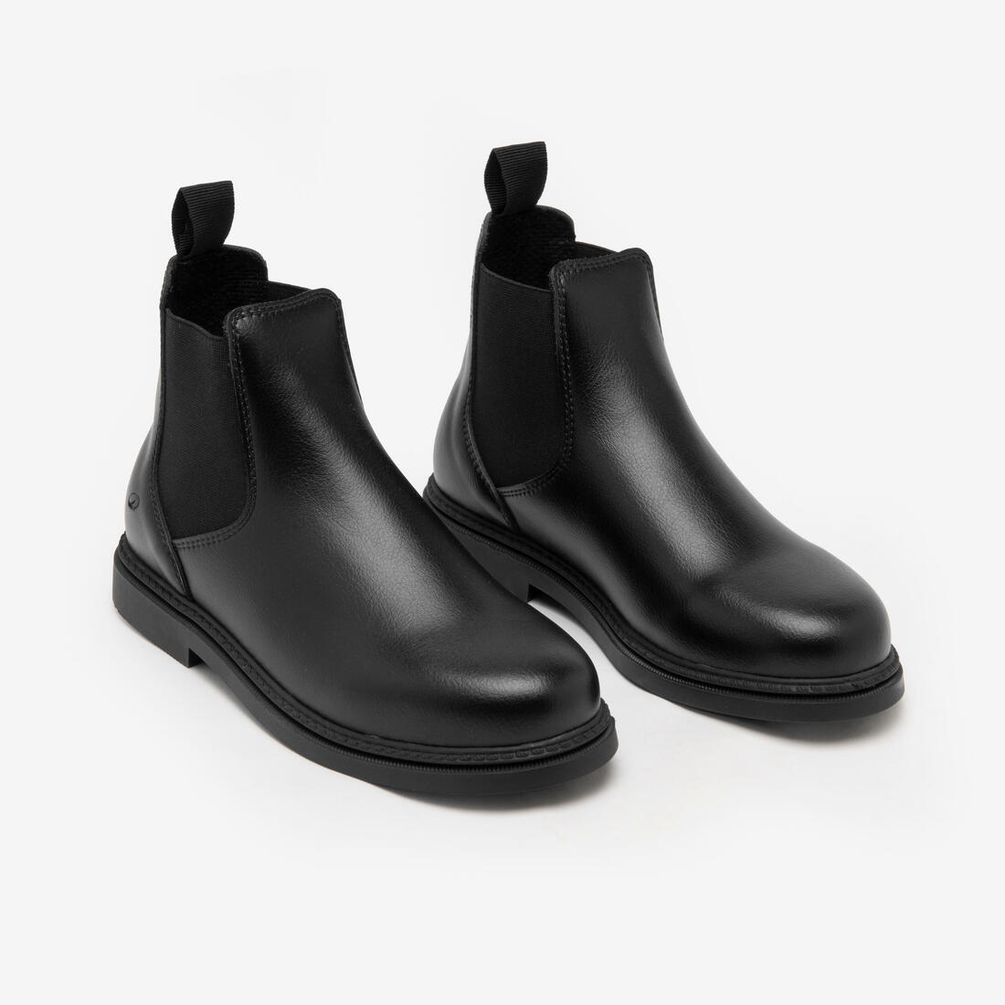 Boots équitation synthétique junior - 500 noires