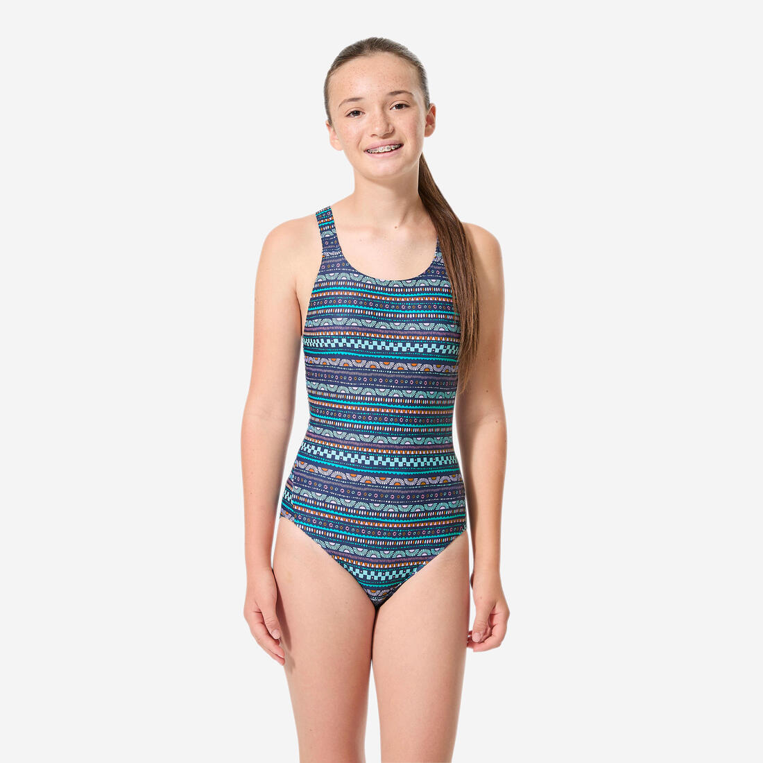 Maillot de bain de natation 1 pièce Fille ado, Vega pantai