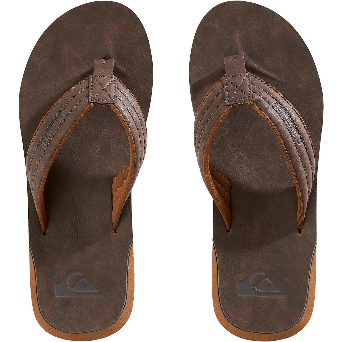 Tongs Homme Quiksilver Carver marron