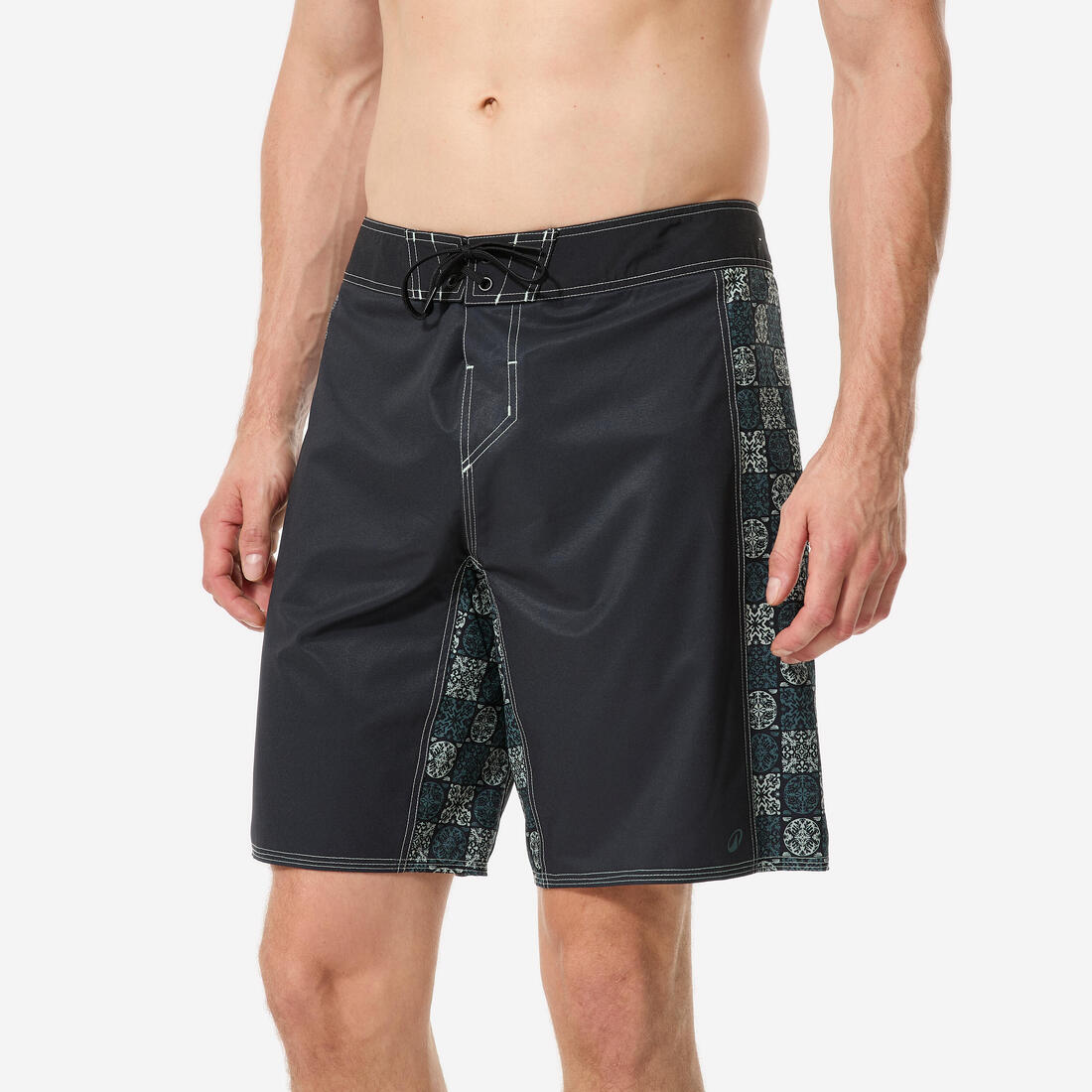 Short de bain boardshort surf long 19" homme, 500 Arch alex