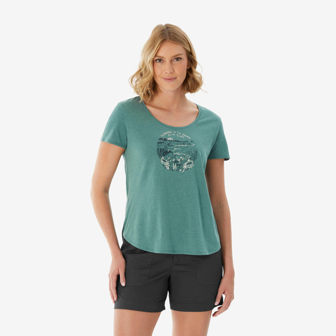 T-shirt de randonnée femme, NH500
