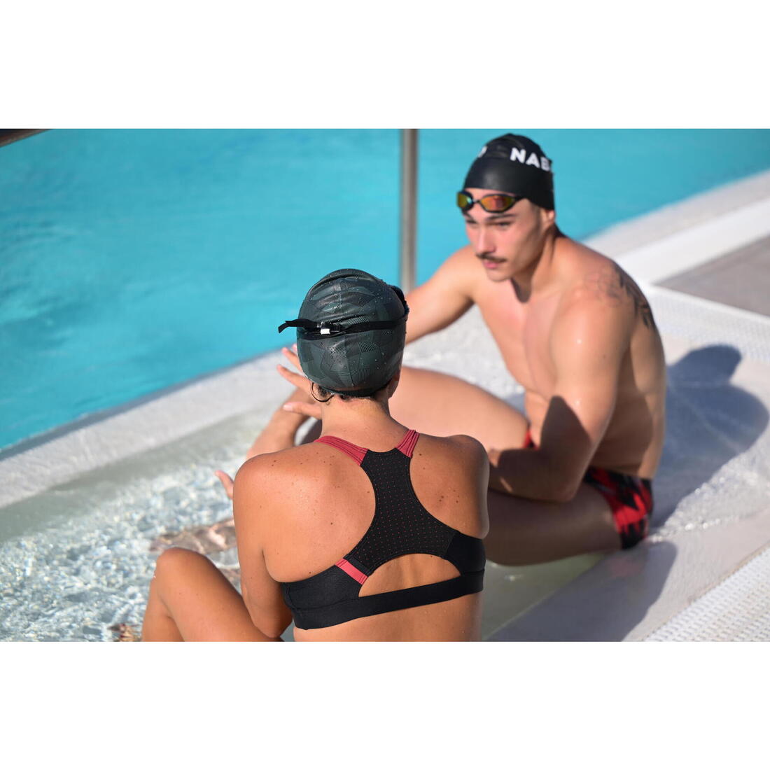 Bonnet de bain en silicone taille unique, geol