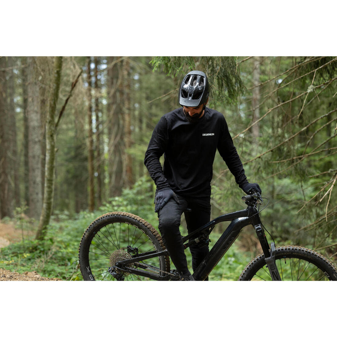 Pantalon Vélo VTT All Mountain Léger et respirant Temps Chaud Unisexe - Noir