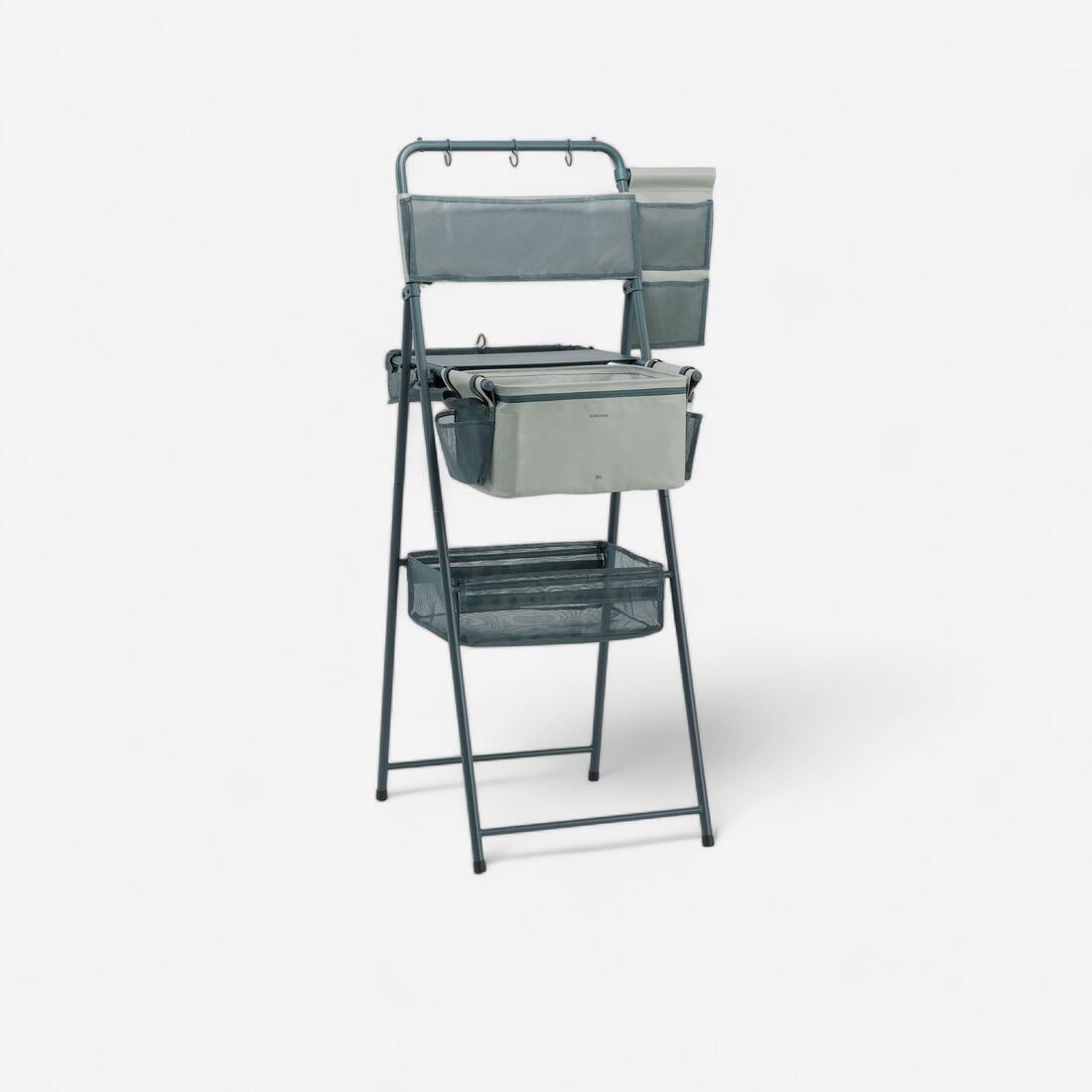 Meuble evier de camping, avec réservoir pour eaux grises et multiples rangements