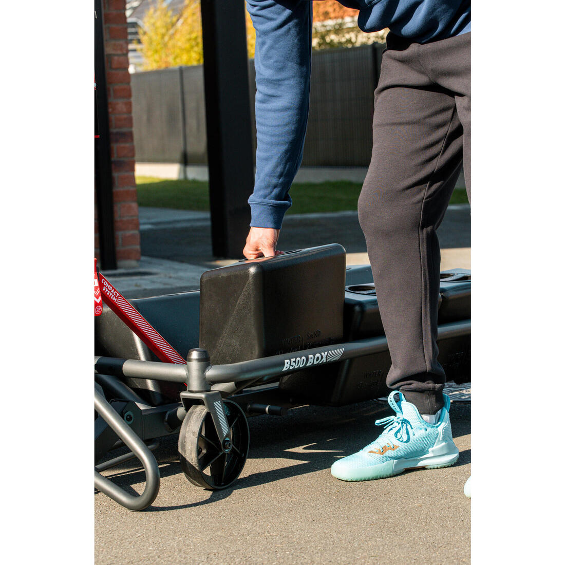 Panier basket pliable sur pied planche transparente 2,4 à 3,05 m, B500 Box