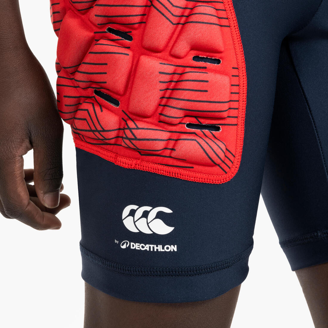 Sous-short de protection de rugby Enfant - R500 Decathlon | Canterbury bleu