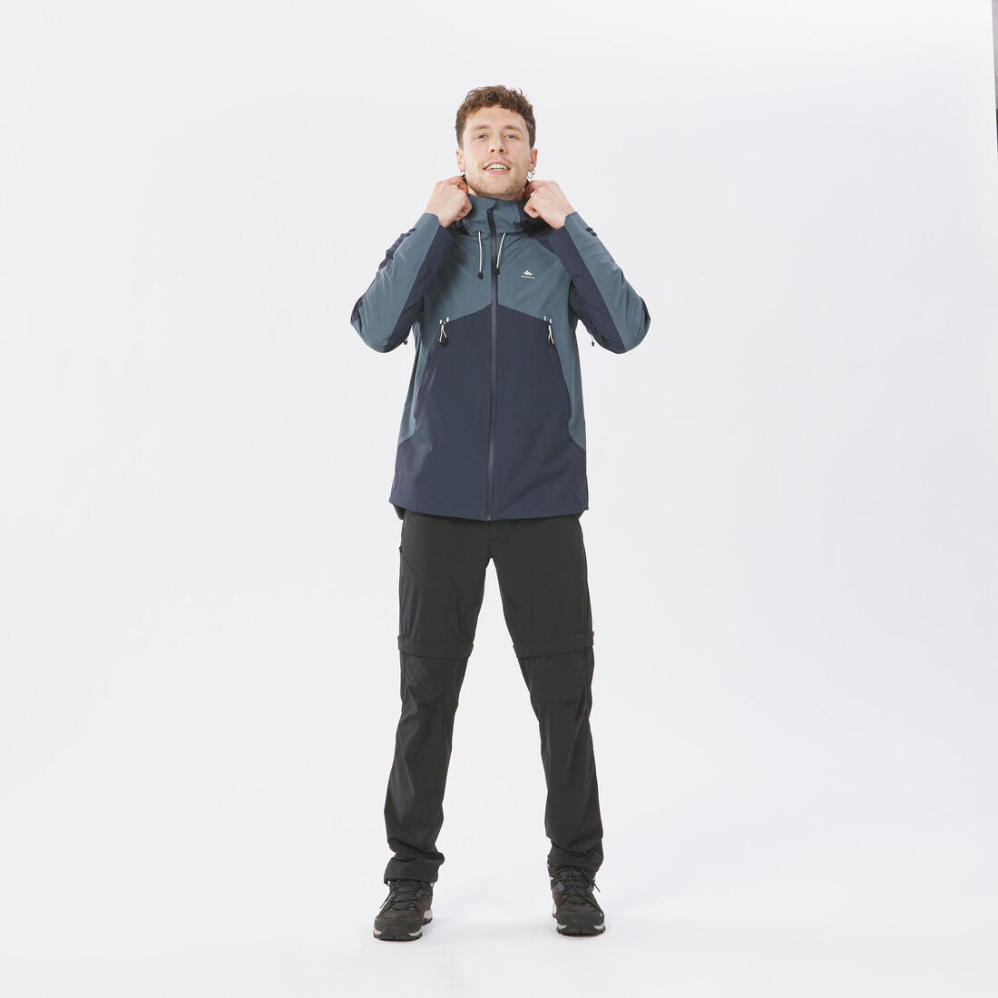 Veste légère imperméable de randonnée - mh500 - homme
