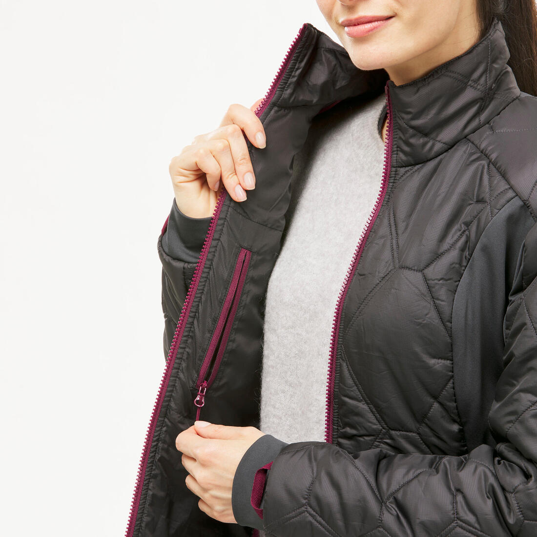 Veste 3en1 imperméable de randonnée - sh500 mountain -10°c - femme